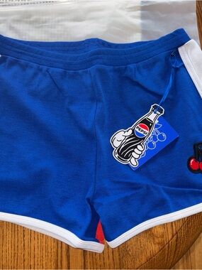 PEPSI x LAW ROACH DROP Track Shorts Exclusive M Embroidered Wild Cherry New